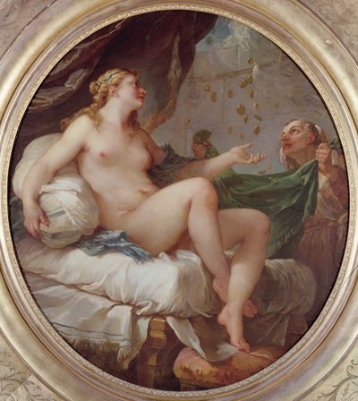 Danaë ontvangt de Gouden Regen, c.1735 door Charles Joseph Natoire